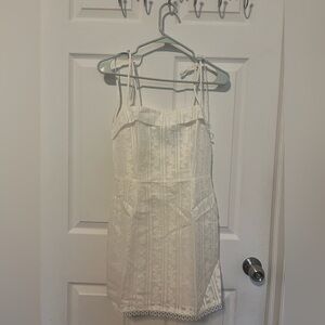 Lost + Wander White Mini Dress